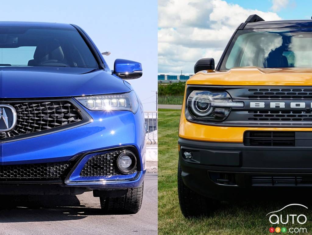 Acura TLX 2020 / Ford Bronco Sport 2021